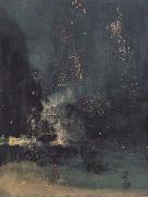 James Mcneill Whistler Noc-turne in Black and Gold:the Falling Rocket (mk43) china oil painting reproduction